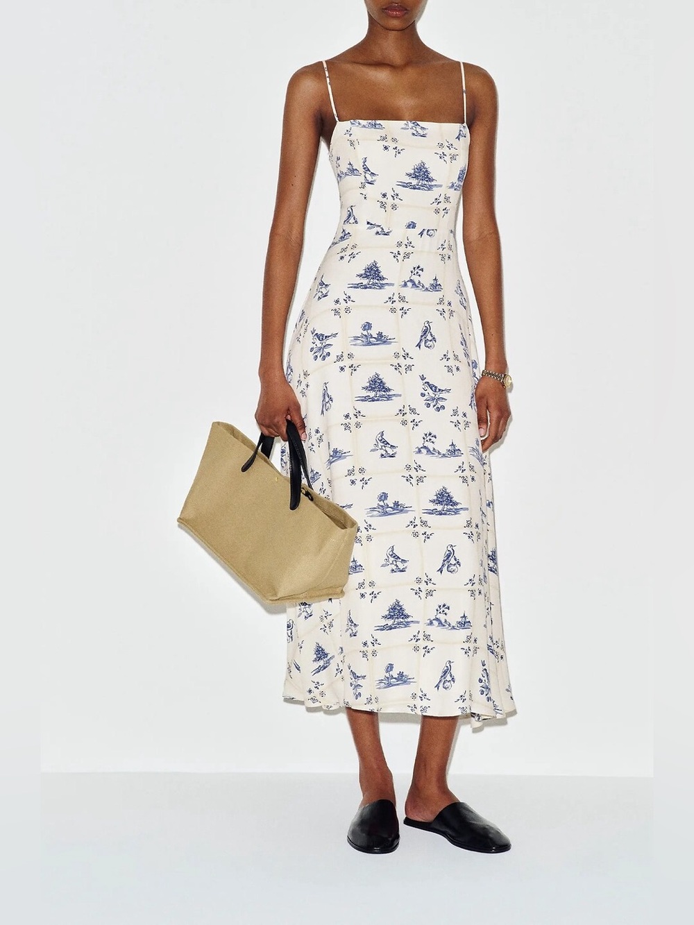 Reformation Monette Midi Dress in Antique Tile Size 4